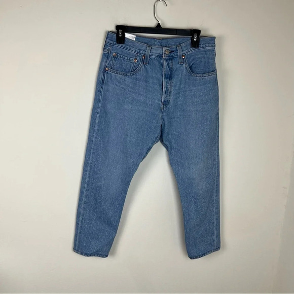 Levi’s 501 High Rise Light Wash Jeans Size 30 - Picture 2 of 6